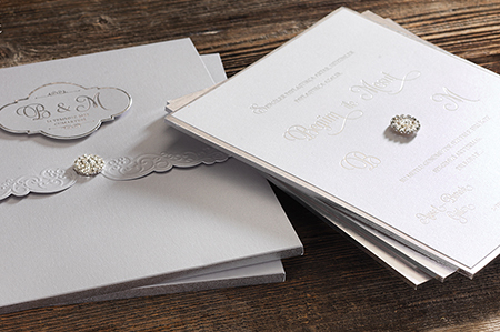 Simli ve Parlak Lüks Davetiyeler