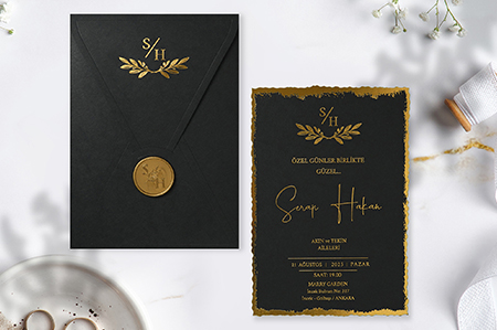 Mühürlü Lüks Davetiyeler