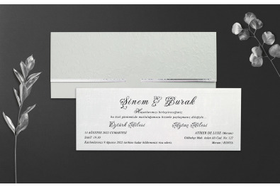 Bohem Stylish Düğün Davetiyesi BH305