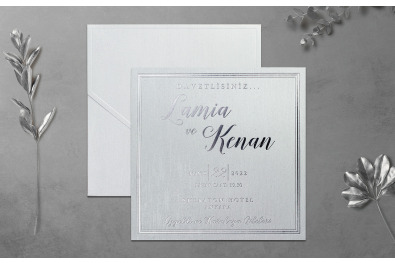 Bohem Stylish Düğün Davetiyesi BH274