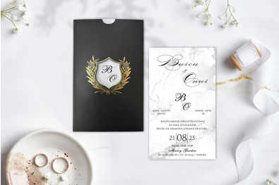 Bohem Eko Düğün Davetiyesi BH165