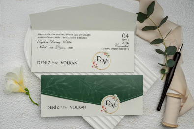 Bohem Eko Düğün Davetiyesi BH12