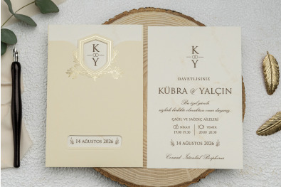 Bohem Eko Düğün Davetiyesi BH18