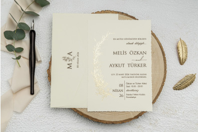 Bohem Eko Düğün Davetiyesi BH25