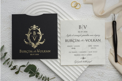 Bohem Eko Düğün Davetiyesi BH27