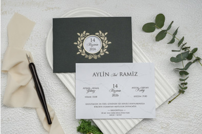 Bohem Eko Düğün Davetiyesi BH81