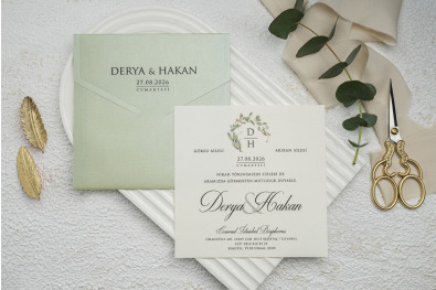 Bohem Eko Düğün Davetiyesi BH85