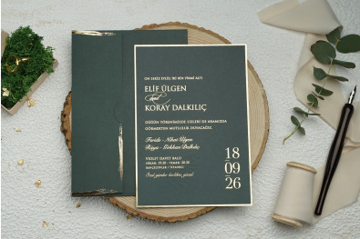 Bohem Eko Düğün Davetiyesi BH94