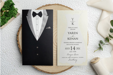 Bohem Eko Düğün Davetiyesi BH121